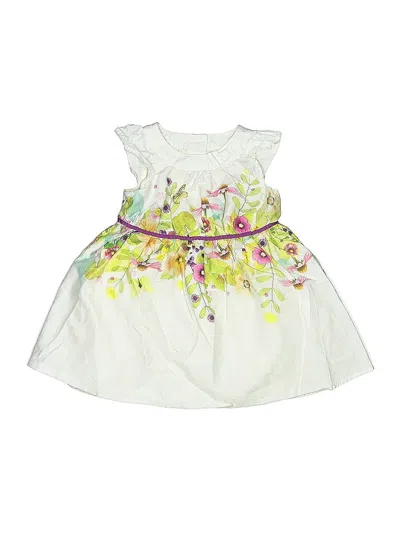 Pre-owned Cherokee Kids' Dress In White