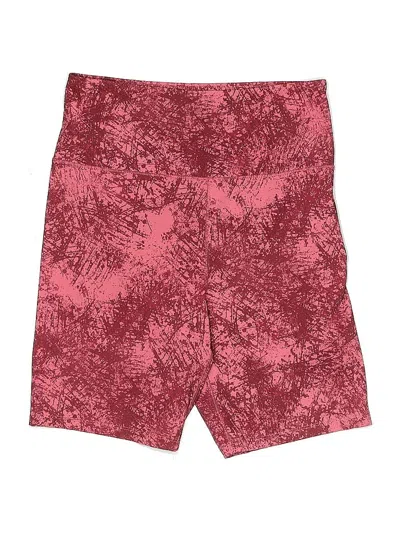 Pre-owned Forever 21 Athletic Shorts In Burgundy