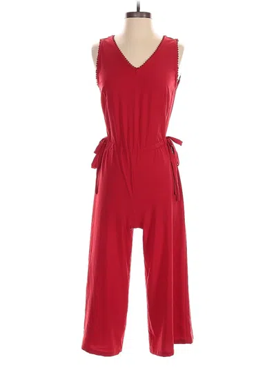Pre-owned Carolina Belle Jumpsuit In Red