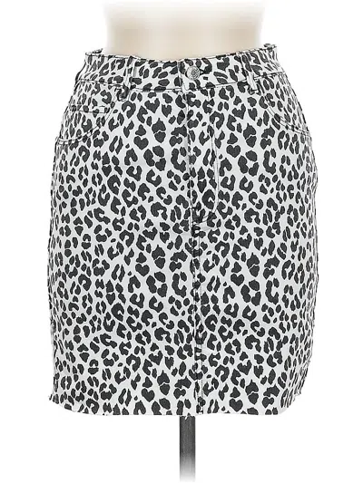 Pre-owned &denim By H&m Casual Skirt In Silver