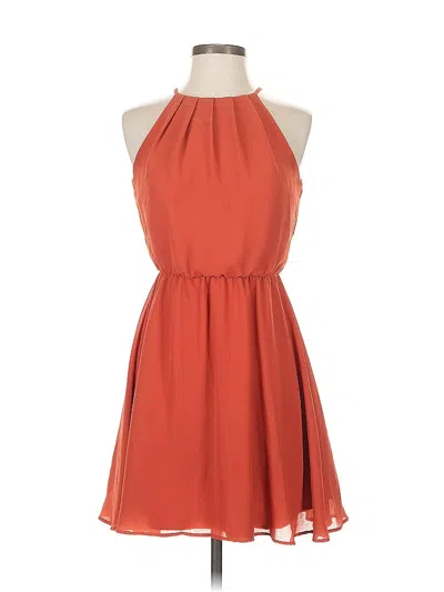 Pre-owned Lush Cocktail Dress In Orange