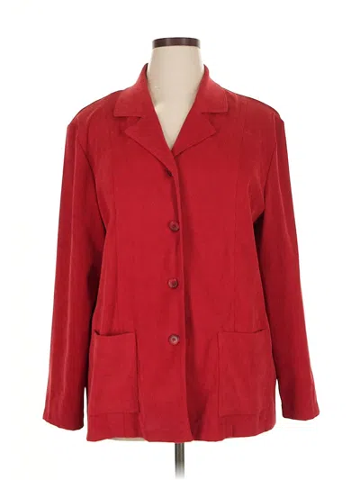 Pre-owned Briggs New York Cardigan Sweater In Red