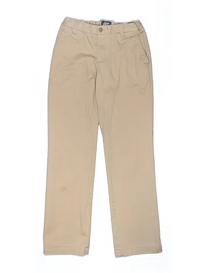 Pre-owned Lands' End Kids'  Khaki Pant In Brown