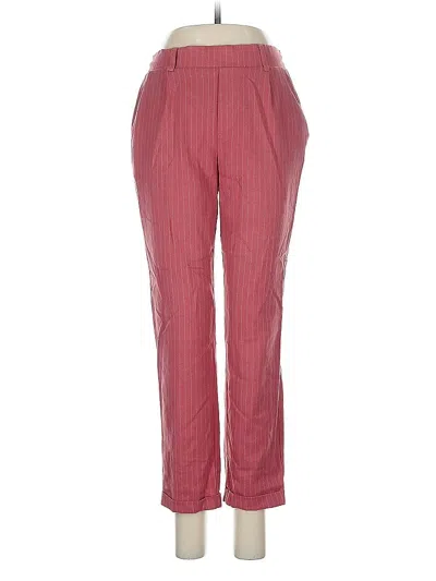 Pre-owned Stradivarius Casual Pants In Red