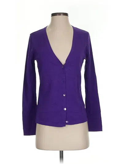 Pre-owned Jones New York Collection 3/4 Sleeve Henley Shirt In Purple