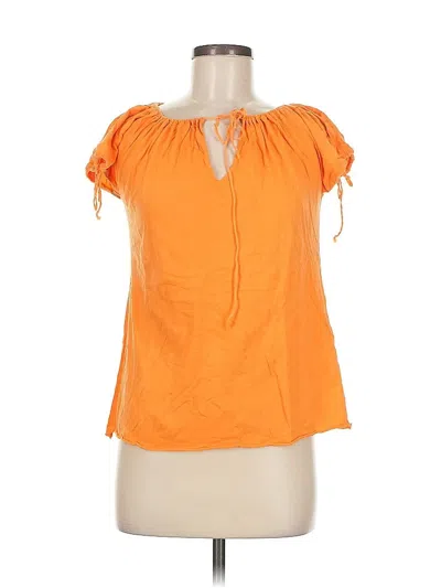 Pre-owned Michael Stars Short Sleeve T-shirt In Orange