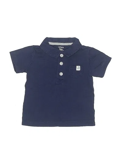 Pre-owned Carter's Babies' Short Sleeve Top Blue Tops