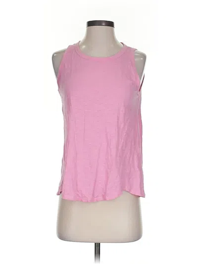 Pre-owned Ann Taylor Loft Sleeveless T-shirt In Pink