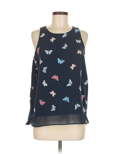 Pre-owned Gap Outlet Sleeveless Blouse In Blue