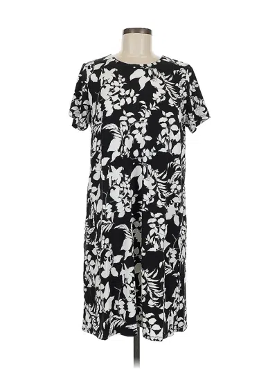 Pre-owned Jjill Casual Dress In Black