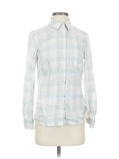 Pre-owned Gap Long Sleeve Button Down Shirt In Blue