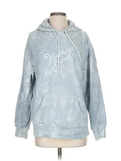 Pre-owned Victoria's Secret Pullover Hoodie In Blue