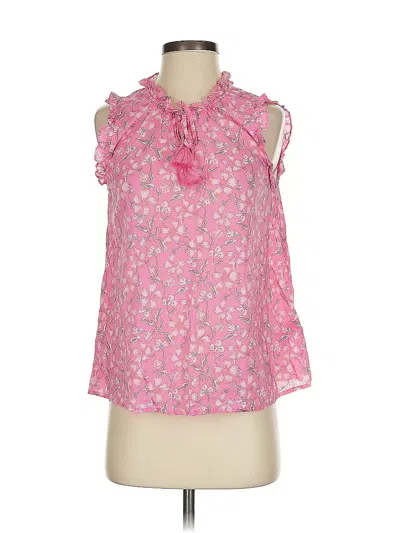 Pre-owned Vineyard Vines Sleeveless Blouse In Pink