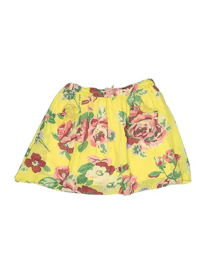 Pre-owned Mini Boden Kids' Skirt In Yellow