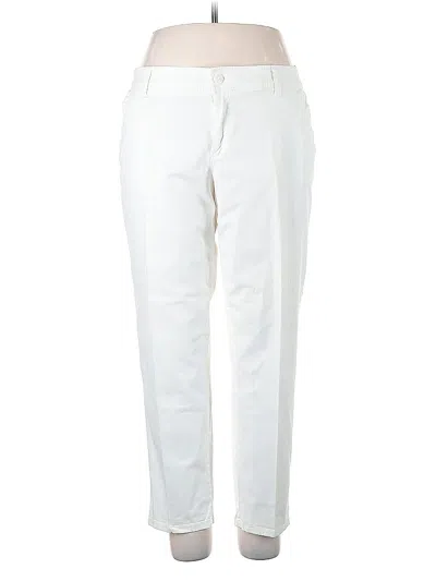Pre-owned Liz Claiborne Casual Pants In White