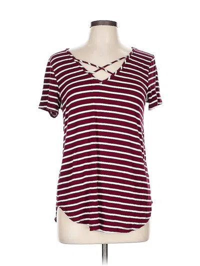 Pre-owned Emory Park Short Sleeve T-shirt In Burgundy