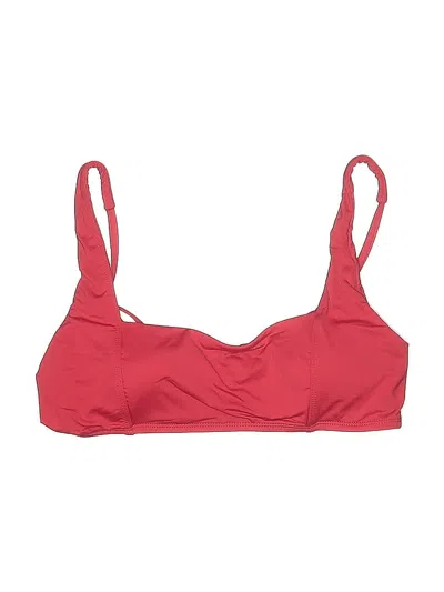 Pre-owned Andie Swimsuit Top Red Swimwear