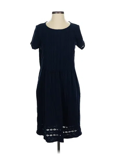 Pre-owned Jjill Casual Dress In Blue