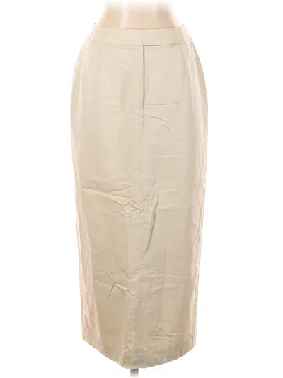 Pre-owned Talbots Formal Skirt In White