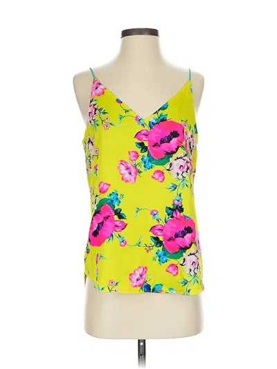 Pre-owned Express Sleeveless Top Yellow Sweetheart Neckline Tops