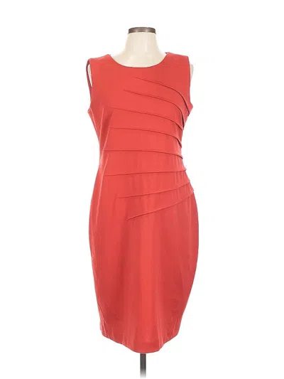 Pre-owned Calvin Klein Cocktail Dress In Red