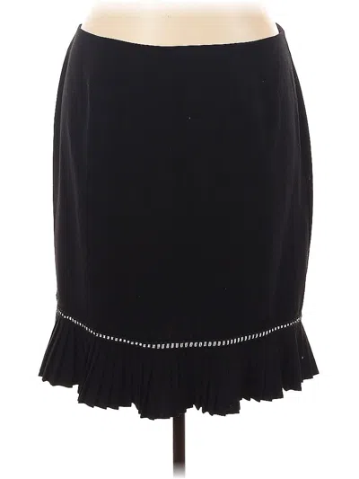 Pre-owned Dressbarn Formal Skirt In Black