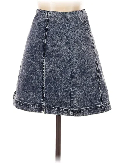 Pre-owned Garage Denim Skirt In Blue