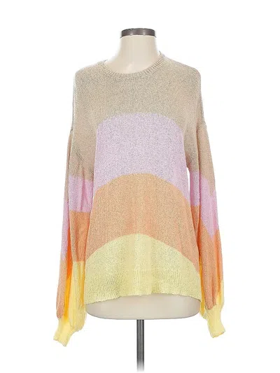 Pre-owned Show Me Your Mumu Pullover Sweater In Yellow