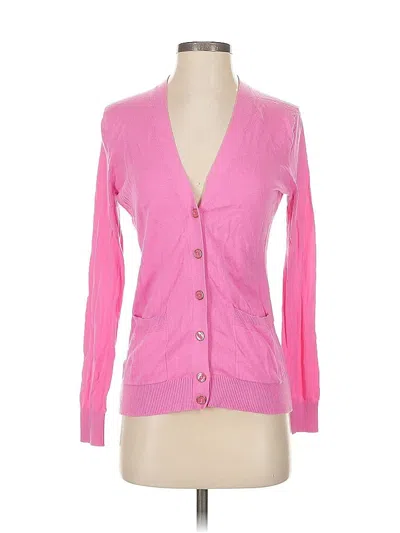 Pre-owned Banana Republic Factory Store Cardigan Sweater In Pink