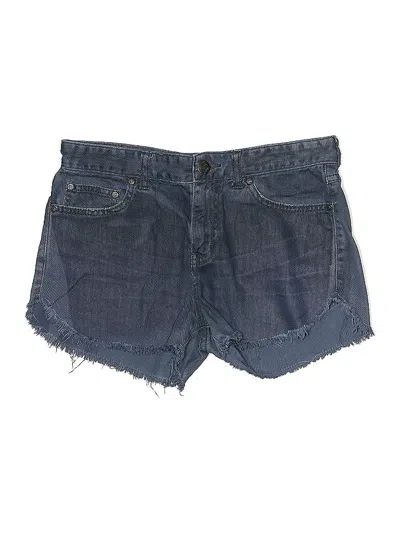 Pre-owned Free People Denim Shorts In Blue
