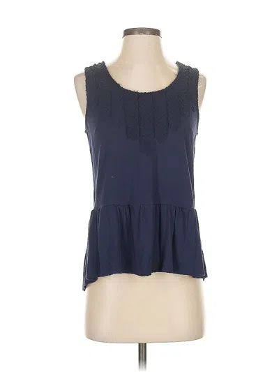 Pre-owned Maeve Sleeveless Blouse In Blue