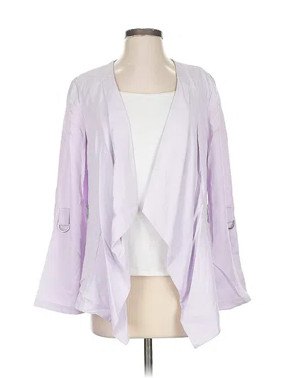 Pre-owned Chico's Blazer Jacket In Purple