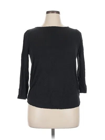 Pre-owned Green Envelope 3/4 Sleeve T-shirt In Black