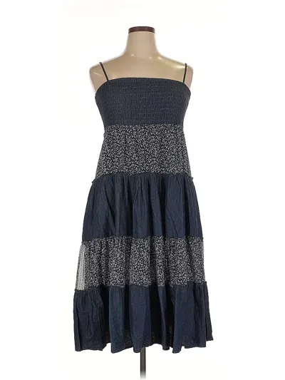 Pre-owned Dots Casual Dress In Blue