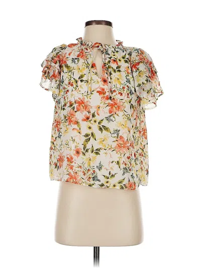 Pre-owned 1.state Short Sleeve T-shirt In White