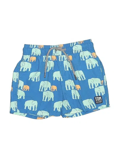 Pre-owned Tom & Teddy Kids' Rash Guard In Blue