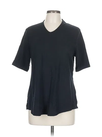 Pre-owned Isaac Mizrahi Live Short Sleeve T-shirt In Black
