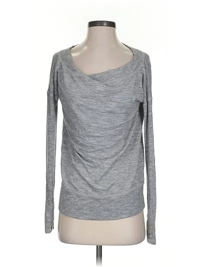 Pre-owned Athleta Cardigan Sweater In Gray