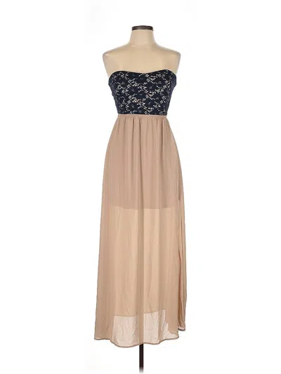 Pre-owned Iris Cocktail Dress In Brown