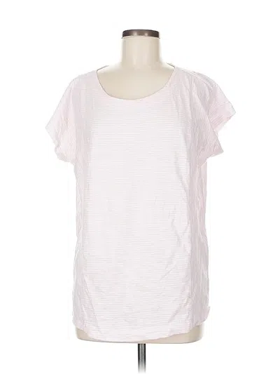 Pre-owned Lands' End Short Sleeve T-shirt In Pink