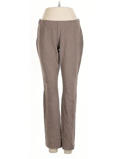 Pre-owned Lands' End Casual Pants In Brown