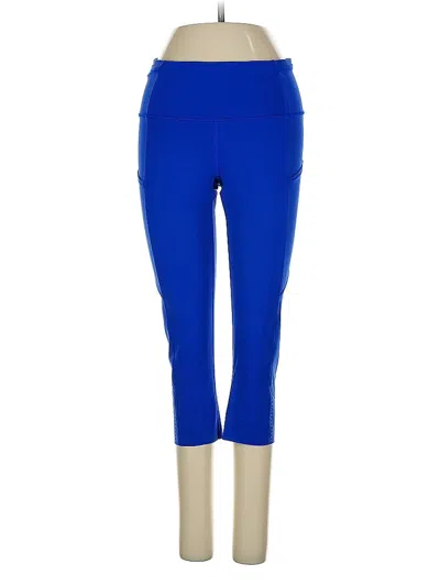 Pre-owned Lululemon Athletica Active Pants In Blue