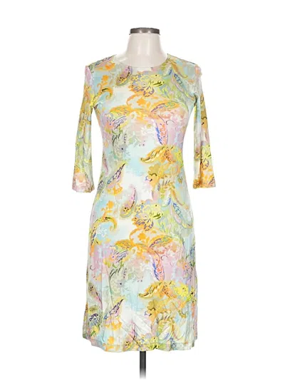 Pre-owned Leggiadro Cocktail Dress In Yellow