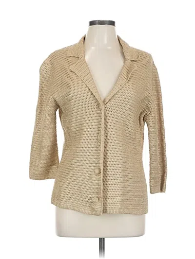 Pre-owned Chico's Blazer Jacket In Brown
