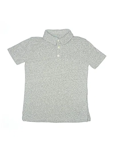 Pre-owned Crewcuts Kids' Short Sleeve Polo Shirt In Gray