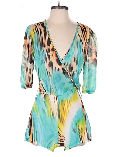 Pre-owned Luli Fama Cocktail Dress In Blue