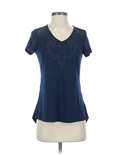 Pre-owned Maurices Short Sleeve T-shirt In Blue