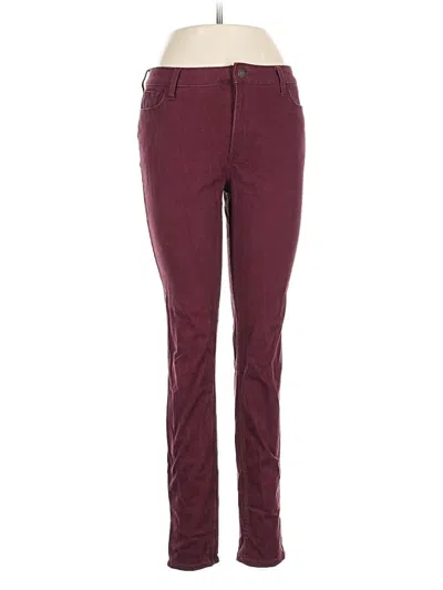 Pre-owned Hollister Jeggings In Burgundy