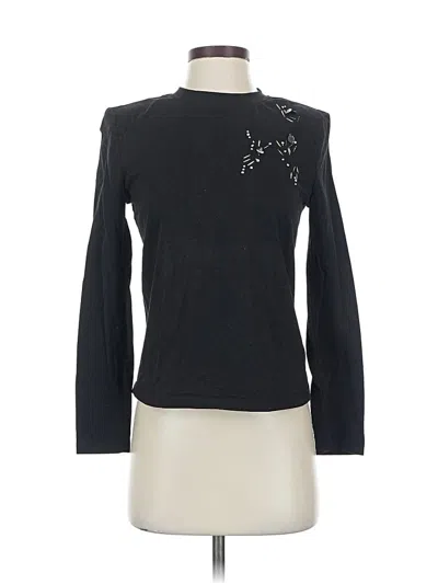 Pre-owned Motf Long Sleeve Top Black Turtleneck Tops