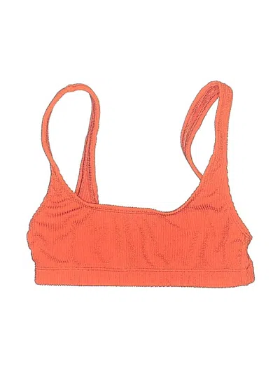 Pre-owned Good American Swimsuit Top Orange Swimwear